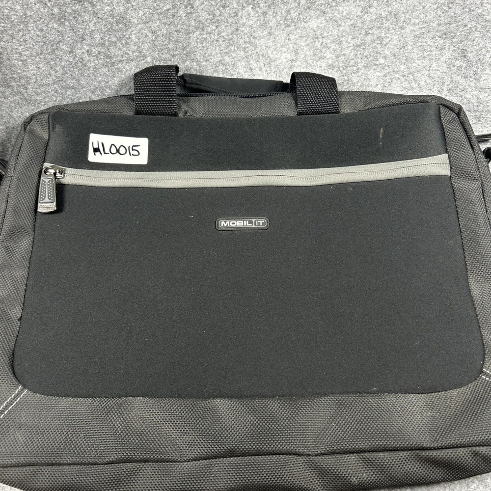 Mobil IT Laptop Briefcase One Size Black Padded Tech Messenger Bag